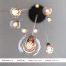 Clusterverlichting zwart design hanglamp op maat