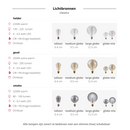 Dimbare led globes videlamp 12 lampen