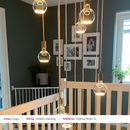 Grote Videlamp trapgat overloop messing