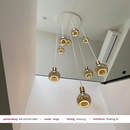 Industriele videlamp hanglamp voor schuin dak wit