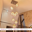 Industriele videlamp hanglamp zwart trap entree