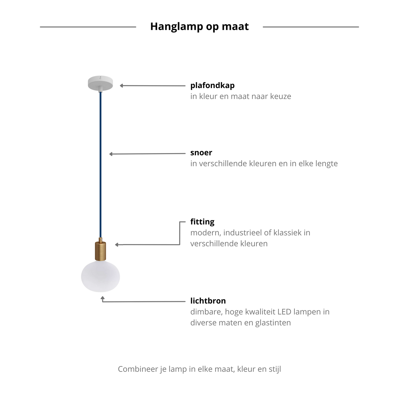 Hanglamp kopen? Lumi hanglamp op maat Hanglampen The Lamp Lab