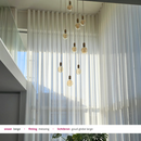 Moderne videlamp hanglamp woonkamer messing beige