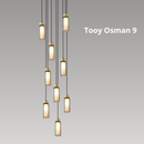 Tooy Osman 9 videlamp met 9 pendels