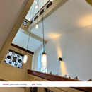 Tooy Osman 9 videlamp trapgat hanglamp messing smal videlamp entree gang hal